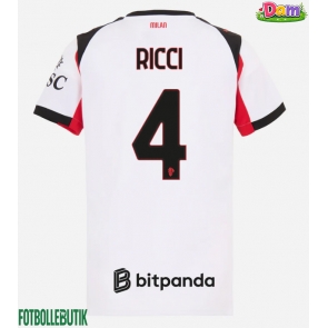 AC Milan Samuele Ricci #4 Bortatröja Kvinnor 2025-26 Kortärmad